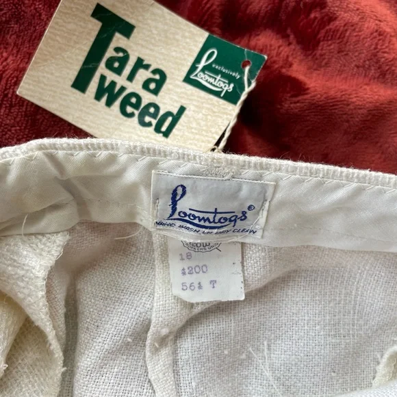 50s 60s Vintage Loomtogs Tara Tweed Shorts - Picture 3 of 4
